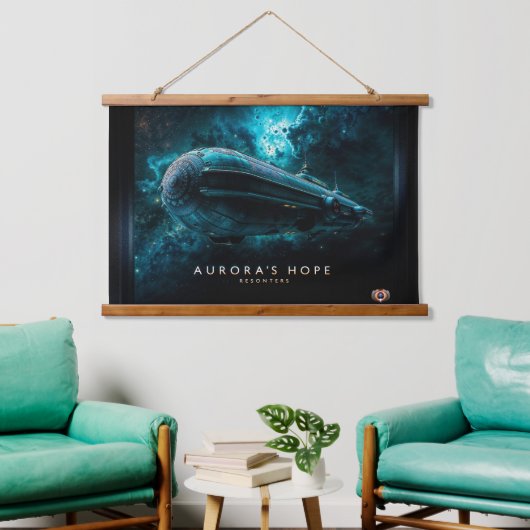 Aurora's Hope, Cosmic Journey beroemd gemaakt door Hangend Wandkleed (Woonkamer)