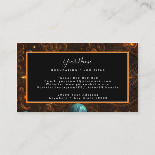 Aurora's Lament Visitekaartje (Achterkant)