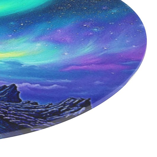 Aurora's Magical Night Sky Dance Design Snijplank (Hoek)