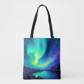 Aurora's Magische Night Sky Dance Ontwerp Tote Bag (Voorkant)