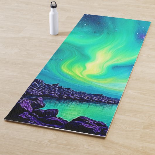 Aurora's Magische Night Sky Dance Ontwerp Yogamat (In situ)