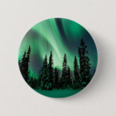 AURORAS VAN ALASKA RONDE BUTTON 5,7 CM (Voorkant)