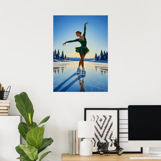 AURORE GLACÉE (Frozen Dawn) - Originele Art Deco A Poster (Thuiskantoor)