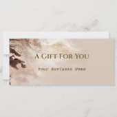 Aurum Textured Gold Marble Gift Certificate (Voorkant)