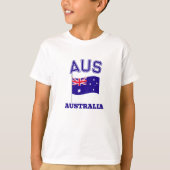 AUS Australië Australische vlag Sport T-shirt (Voorkant)