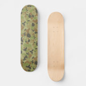 Aus groene camouflage persoonlijk skateboard (Voorkant)