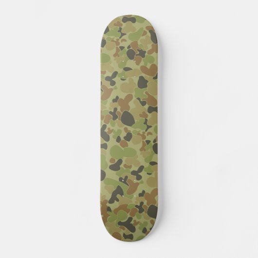 Aus groene camouflage persoonlijk skateboard (Voorkant)