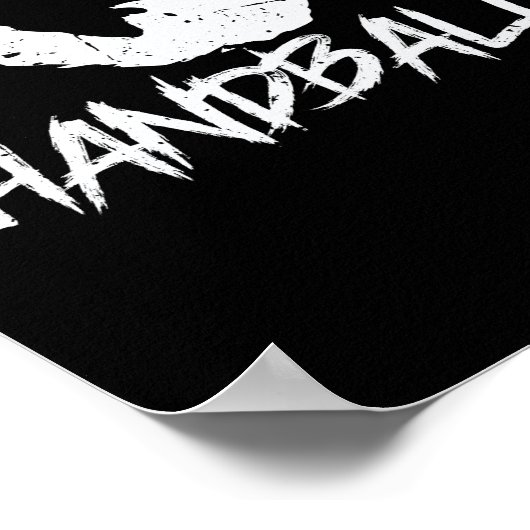 aus Hand und Ball wird Handball Poster (Hoek)