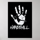 aus Hand und Ball wird Handball Poster (Voorkant)