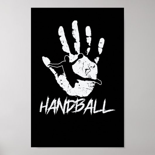aus Hand und Ball wird Handball Poster (Voorkant)