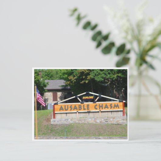 AuSable Chasm Post Card Briefkaart (Staand voorkant)