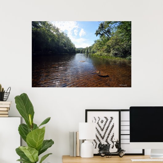 AuSable River in de Adirondacks. 08 092 Poster (Thuiskantoor)