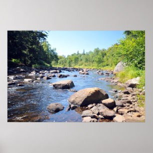 AuSable River in de Adirondacks. druk 08 305 Poster