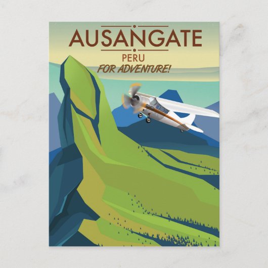 Ausangate Peru. Naar Avontuur! Briefkaart (Voorkant)