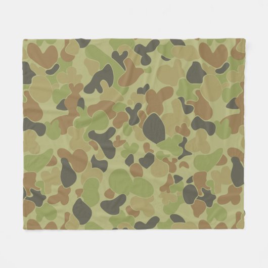 Auscam camouflage fleece deken (Voorkant (Horizontaal))