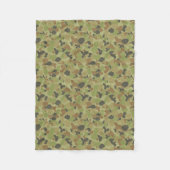 Auscam groene camouflage fleece deken (Voorkant)