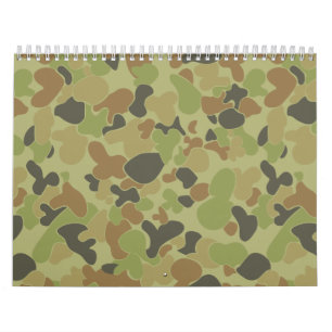 Auscam groene camouflage kalender