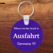 Ausfahrt Germany Sleutelhanger (Voorkant)