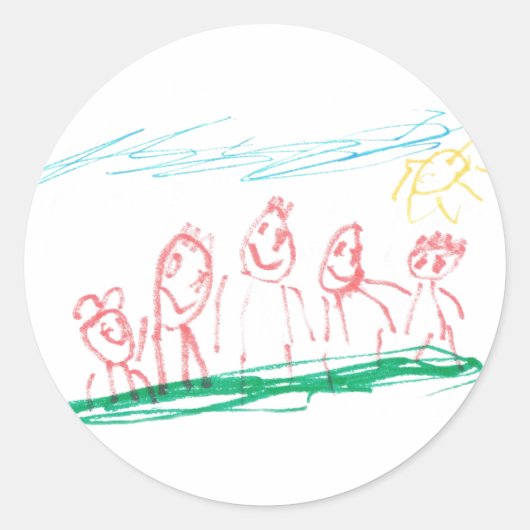 Ausflug Ronde Sticker (Voorkant)