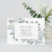 AUSHA Dusty Blue Books voor Baby Behuizing Kaart (Staand voorkant)