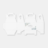 AUSHA Dusty Blue Floral Boy Baby shower Bedankdoosjes (Uitgevouwen)