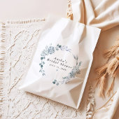 AUSHA Dusty Blue Floral Boy Baby shower Bedankzakje