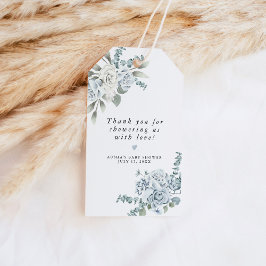 AUSHA Dusty Blue Floral Boy Baby shower Cadeaulabel