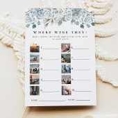 AUSHA Dusty Blue Waar waren ze Bridal Game Kaart