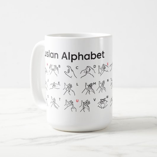 AUSLAN ALPHABET Mok (Voorkant links)