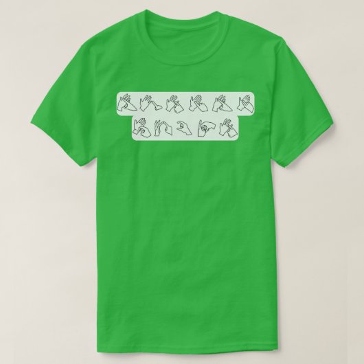 Auslan Rocks T-shirt (Design voorkant)