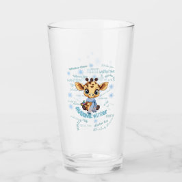 Ausome Winter – One of a Kind Snowflake Giraffe  Glas