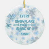 Ausome Winter – One of a Kind Snowflake Giraffe  Keramisch Ornament (Achterkant)