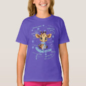 Ausome Winter – One of a Kind Snowflake Giraffe  T-shirt (Voorkant)