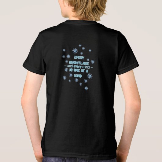 Ausome Winter – One of a Kind Snowflake Giraffe Tri-Blend Shirt (Achterkant)