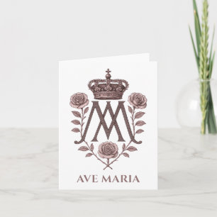 Auspice Maria Ave Maria Gebedskaart Kaart