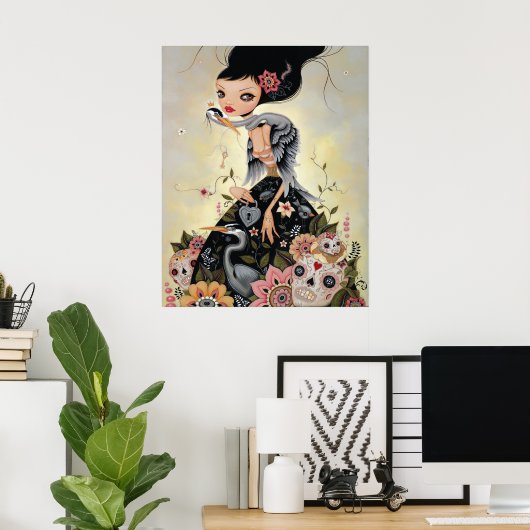 Auspicious afdrukken poster (Thuiskantoor)