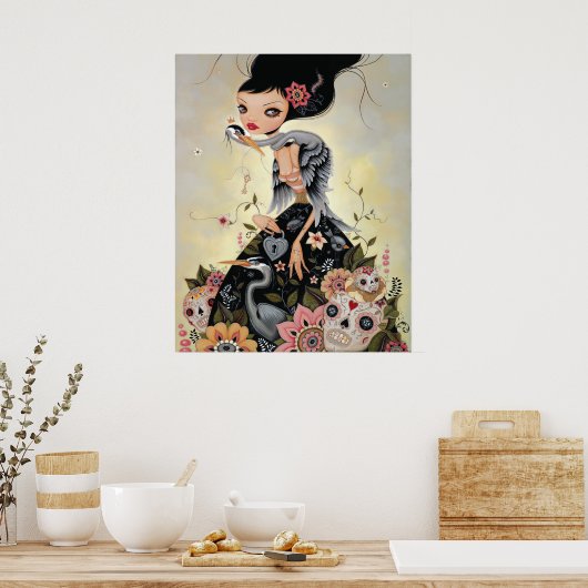 Auspicious afdrukken poster (Keuken)