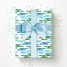 Auspicious Cloud Bands in Green and Aqua Cadeaupapier