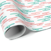 Auspicious Cloud Bands in Teal and Flamingo Cadeaupapier (Rol Hoek)