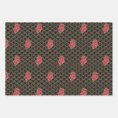 Auspicious Clouds 2023 Chinese New Year Blue Gold Inpakpapier Vel (Voorkant 3)