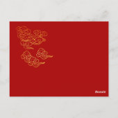 Auspicious Clouds Chinees Nieuwjaar Snake 2025 Pos Briefkaart (Achterkant)