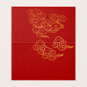 Auspicious Clouds Chinese New Year OX 2021 pack FC Kaart (Binnenkant ongevouwen)