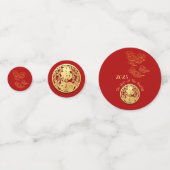 Auspicious Clouds Chinese New Year Rabbit 2023 TC Confetti (Voorkanten)