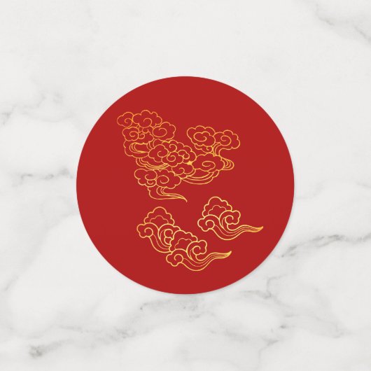 Auspicious Clouds Chinese New Year Rabbit 2023 TC Confetti (Kleine voorkant)