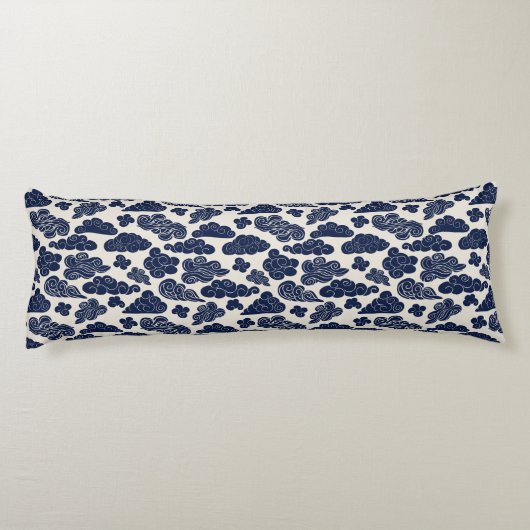 Auspicious Clouds Traditional Chinese Pattern BP Lichaamskussen (Achterkant)