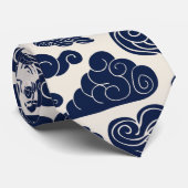 Auspicious Clouds Traditional Chinese Pattern Stro Stropdas (Opgerold)