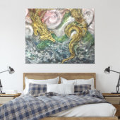 Auspicious Dragon (Zui-ryu) Canvas Afdruk (Insitu (Slaapkamer))