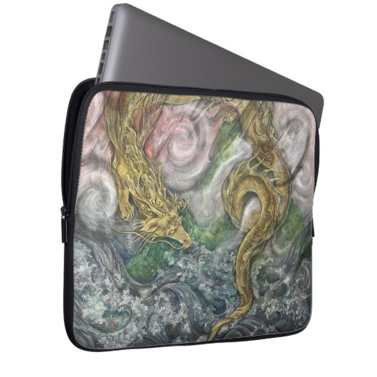 Auspicious Dragon (Zui-ryu) Laptop Sleeve (Voorkant Rechts)