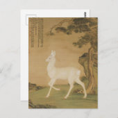 Auspicious Roe Deer Fine Art Briefkaart (Voorkant / Achterkant)