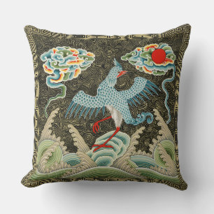 Auspicious Tide & Phoenix Rising Chinese Patroon Kussen